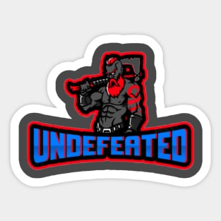 Battle ground undefeated Sticker